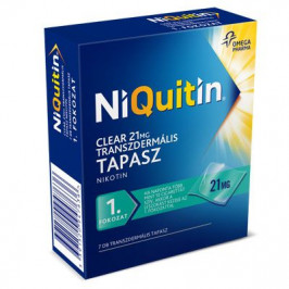 NiQuitin Clear 21 mg transzdermális tapasz 7x [CSAK_SZEMÉLYES_ÁTVÉTEL]
