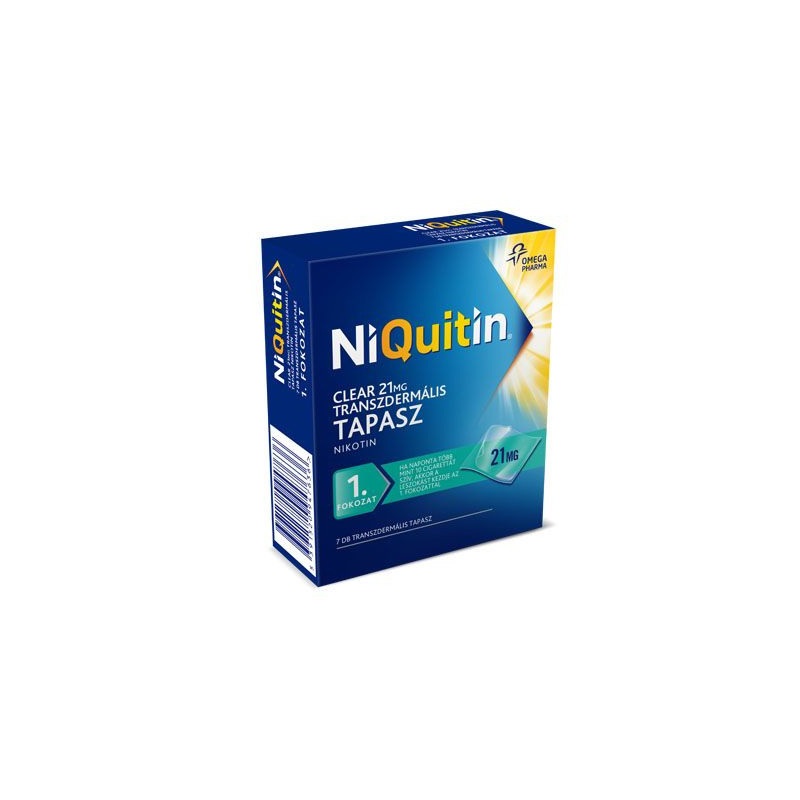 NiQuitin Clear 21 mg transzdermális tapasz 7x [CSAK_SZEMÉLYES_ÁTVÉTEL]