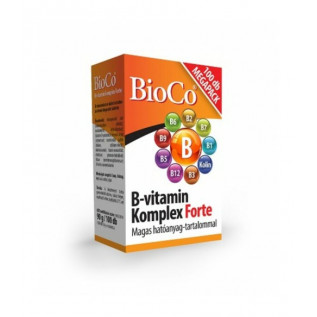 BioCo B-vitamin komplex Forte tabletta 100x Vitaminok, nyomelemek 4 329 Ft