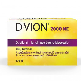 D-Vion D3 2000NE kapszula 120x Vitaminok, nyomelemek 4 809 Ft