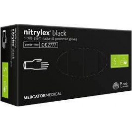 Kesztyû Mercator nitrylex Black púdermentes S 100x