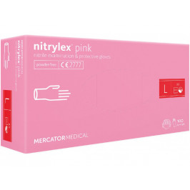 Kesztyû Mercator nitrylex Pink púdermentes L 100x