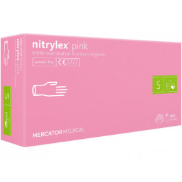 Kesztyû Mercator nitrylex Pink púdermentes S 100x