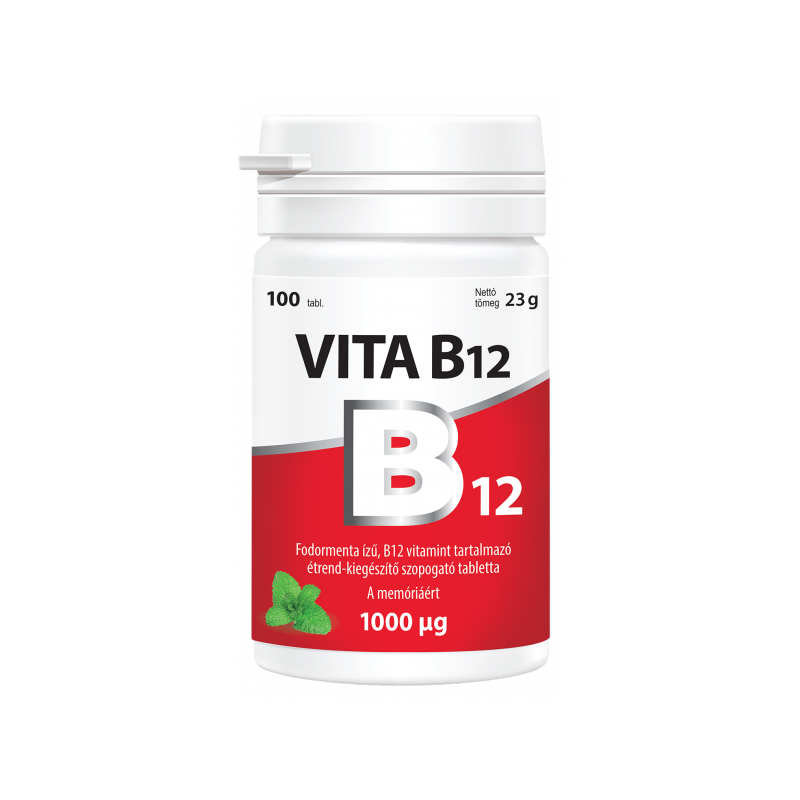 Vita B12 1000 mcg szopogató tabletta VITABALANS 100x
