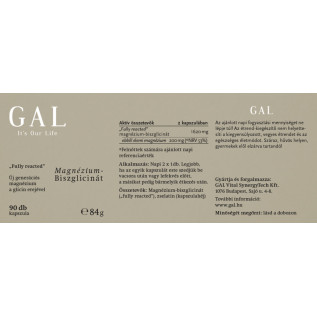 GAL Magnézium-biszglicinát kapszula 90x