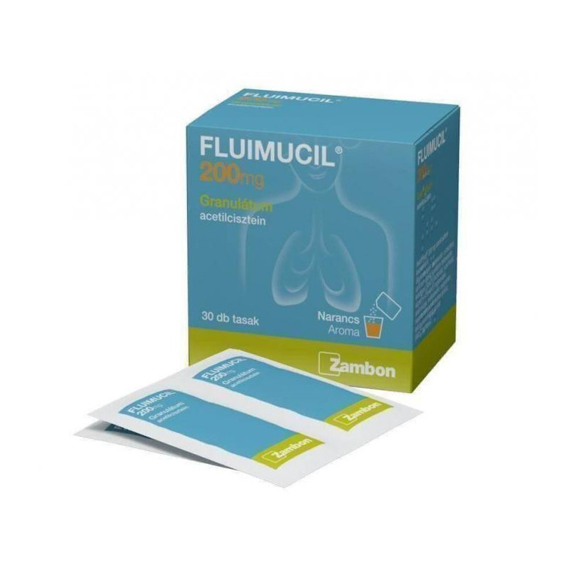 Fluimucil 200 mg granulátum 30x1g [CSAK_SZEMÉLYES_ÁTVÉTEL]