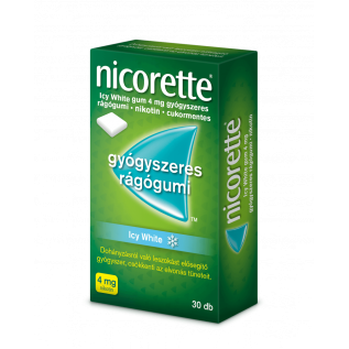 Nicorette Icy White 4mg gyógyszeres rágógumi 30x [CSAK_SZEMÉLYES_ÁTVÉTEL]