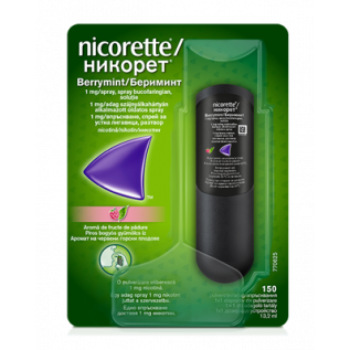 Nicorette Berrymint 1 mg/adag szájnyálk.old.spray 1 adag [CSAK_SZEMÉLYES_ÁTVÉTEL]