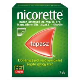 Nicorette patch áttetszõ 25 mg/16 óra transz.tap. 7x [CSAK_SZEMÉLYES_ÁTVÉTEL]
