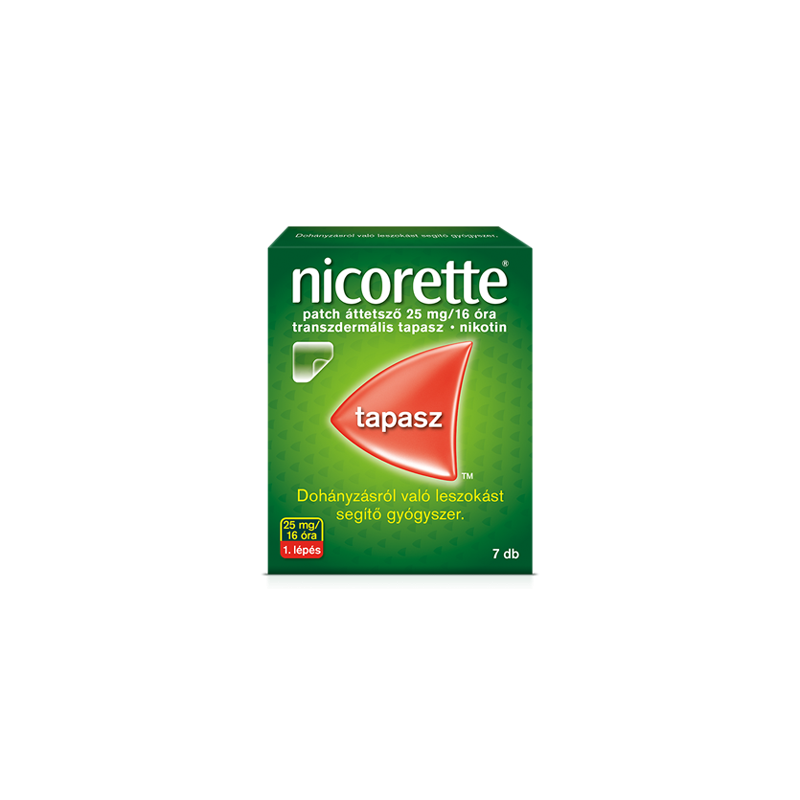 Nicorette patch áttetszõ 25 mg/16 óra transz.tap. 7x [CSAK_SZEMÉLYES_ÁTVÉTEL]