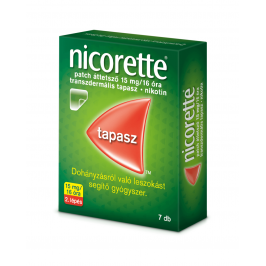 Nicorette patch áttetszõ 15 mg/16 óra transz.tap. 7x [CSAK_SZEMÉLYES_ÁTVÉTEL]