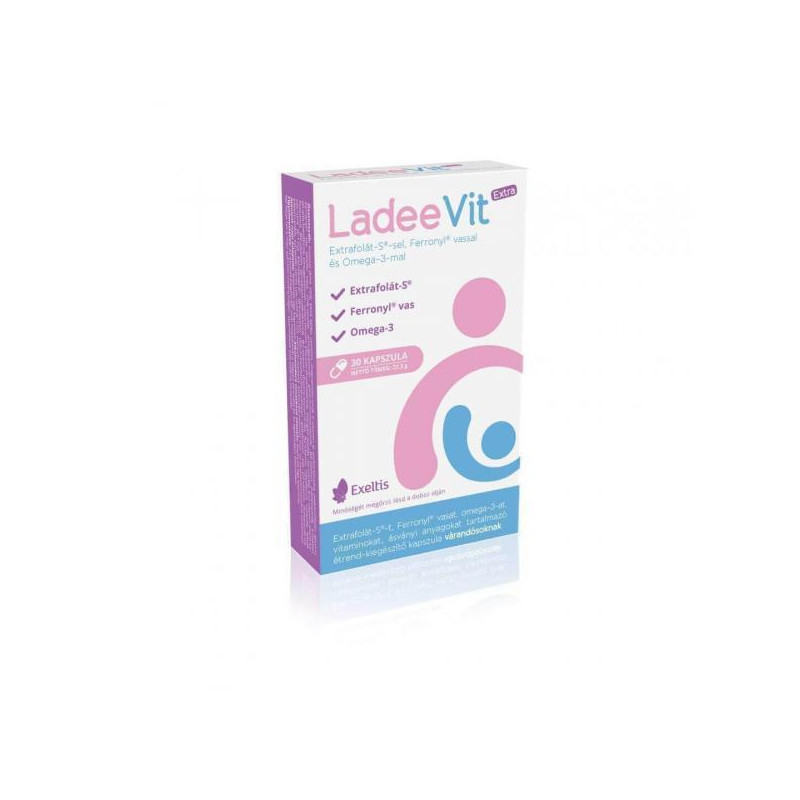 Ladeevit  Extra kapszula Feronyl vas+Omega-3+Extrf 30x