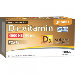 JutaVit D3-vitamin 4000NE FORTE tabletta 100x Vitaminok, nyomelemek 2 059 Ft