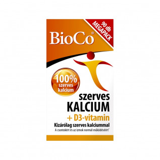 BioCo Szerves Kalcium D3 vitamin filmtabletta 90x Vitaminok, nyomelemek 3 895 Ft