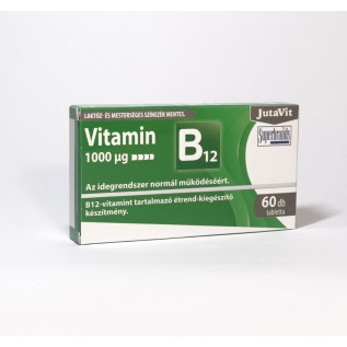 JutaVit B12-vitamin 1000 Ág tabletta 60x Vitaminok, nyomelemek 2 369 Ft