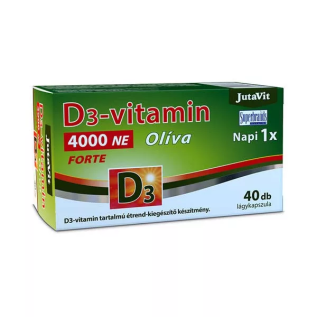 Jutavit D3-vitamin 4000NE Oliva FORTE kapszula 40x Vitaminok, nyomelemek 1 939 Ft