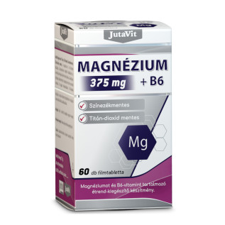 JutaVit Magnézium 375 mg+B6 tabletta 60x Vitaminok, nyomelemek 2 859 Ft