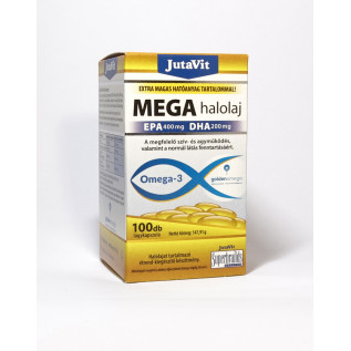 JutaVit MEGA Omega-3 halolaj kapszula 100x Keringés, vénák 5 785 Ft
