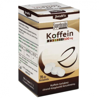 JutaVit Koffein 100 mg tabletta 70x Keringés, vénák 1 429 Ft