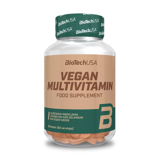 BioTechUsa Vegan Multivitamin tabletta 60x Vitaminok, nyomelemek 6,569.00